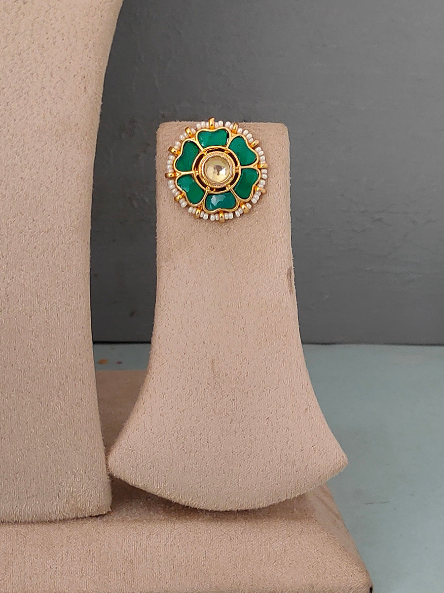 MS1360GR - Jadau Kundan Necklace Set
