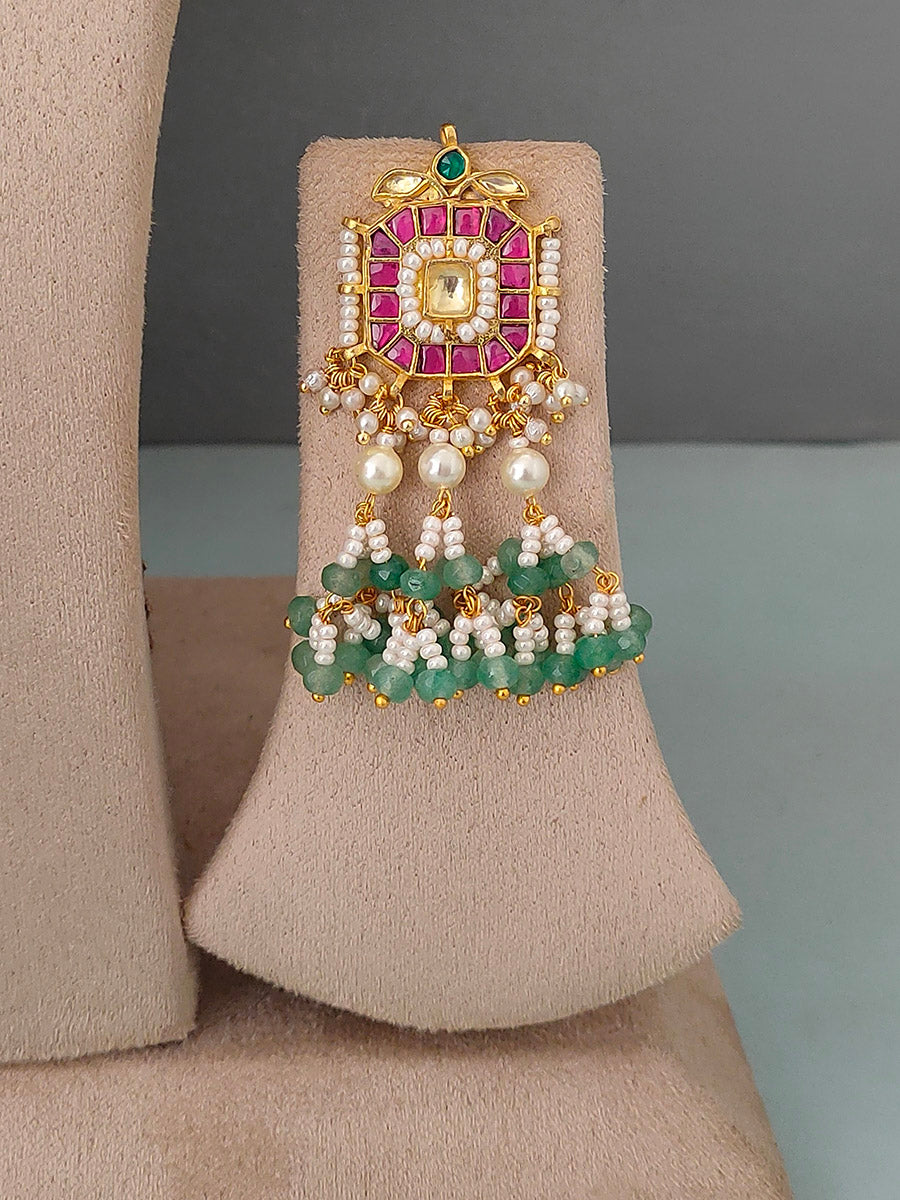 MS1399MA - Jadau Kundan Necklace Set