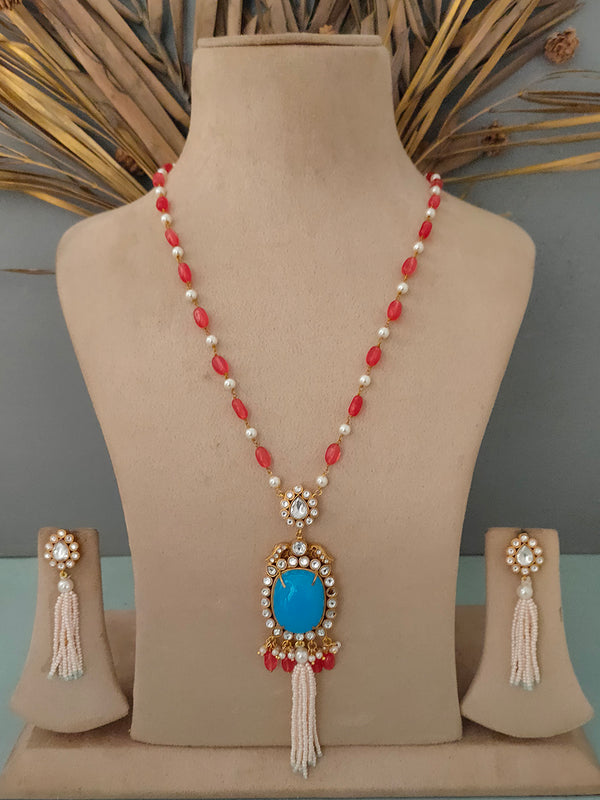 MS1519B - Jadau Kundan Necklace Set