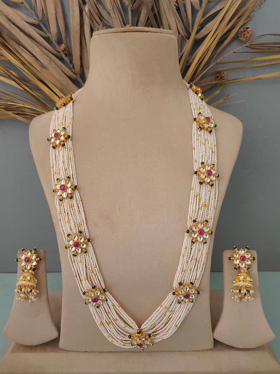 MS1522M - Jadau Kundan Necklace Set