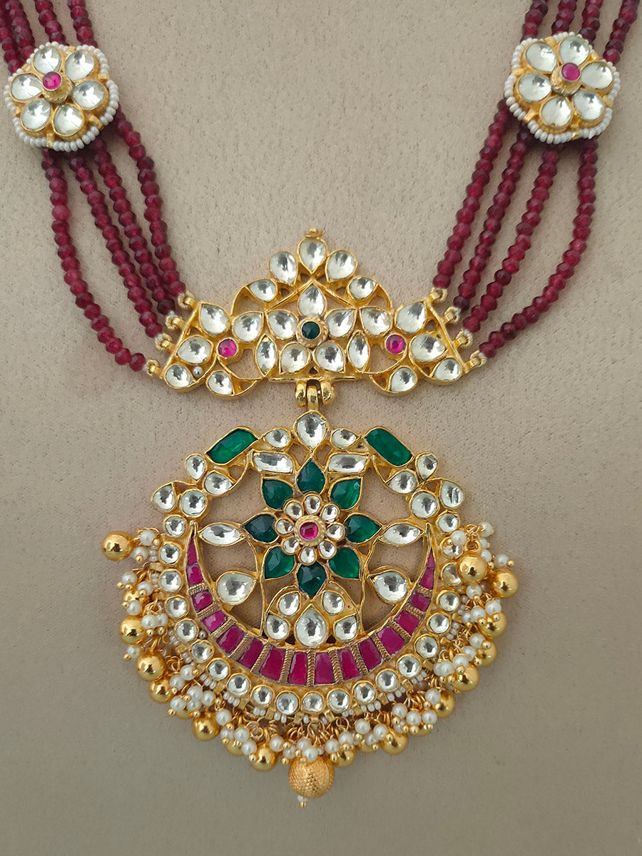 MS1528MA - Jadau Kundan Necklace Set