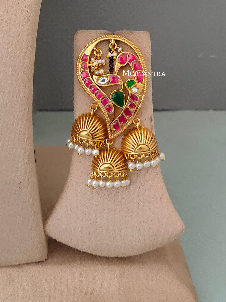 MS1596M - Jadau Kundan Necklace Set
