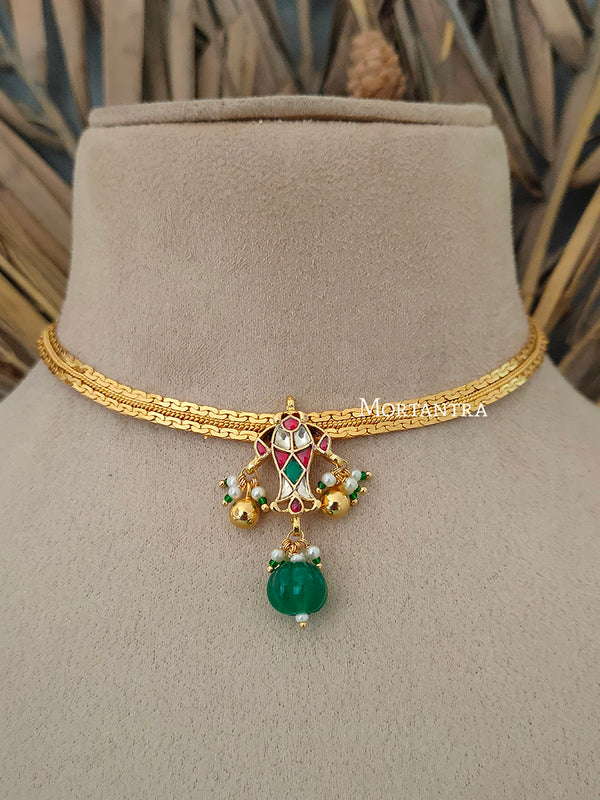 MS1614M - Jadau Kundan Necklace Set