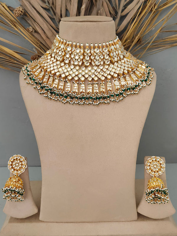 MS1647Y - Jadau Kundan Necklace Set