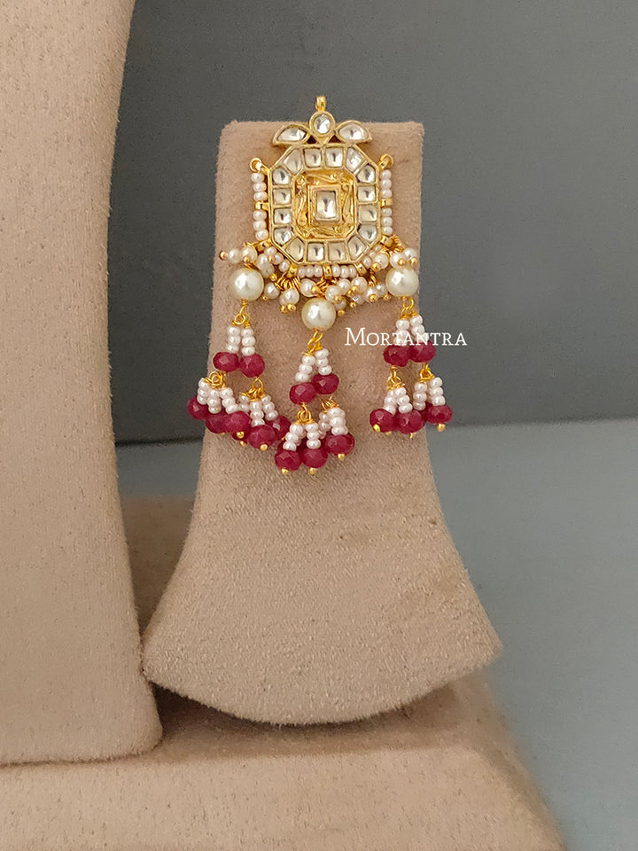 MS1663Y - Jadau Kundan Necklace Set