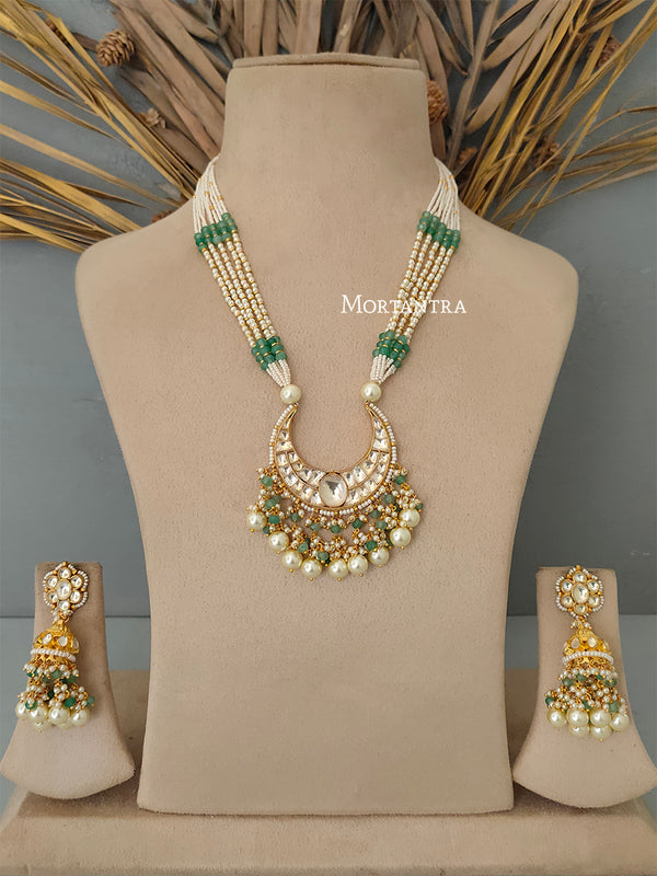 MS1679Y - Jadau Kundan Necklace Set