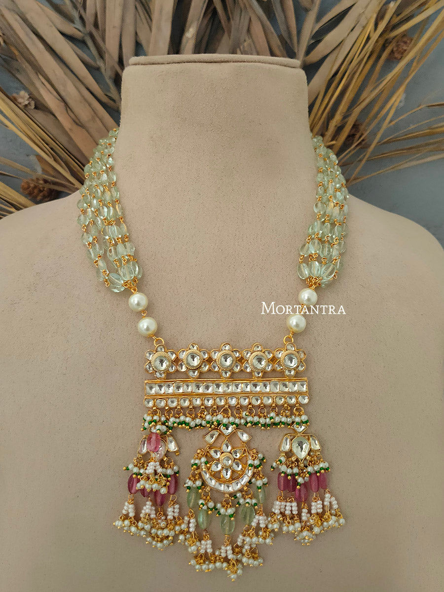 MS1691Y - Jadau Kundan Necklace Set