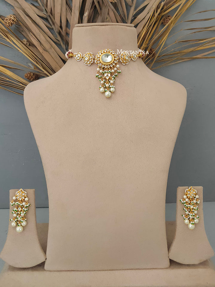 MS1695Y - Jadau Kundan Necklace Set