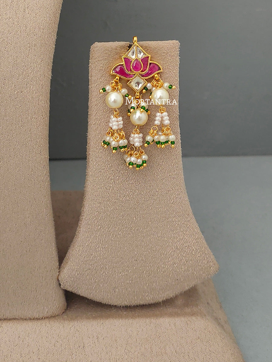 MS1701M - Jadau Kundan Necklace Set