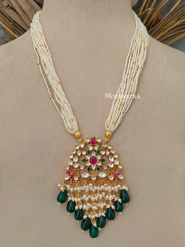 MS1721M - Jadau Kundan Necklace Set