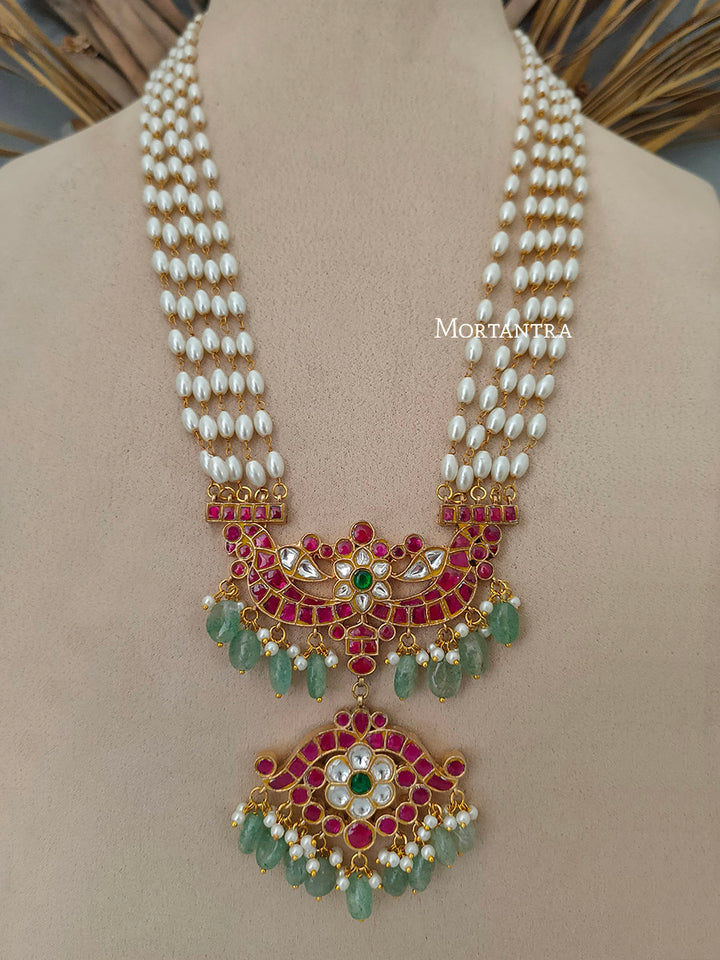 MS1731M - Jadau Kundan Necklace Set