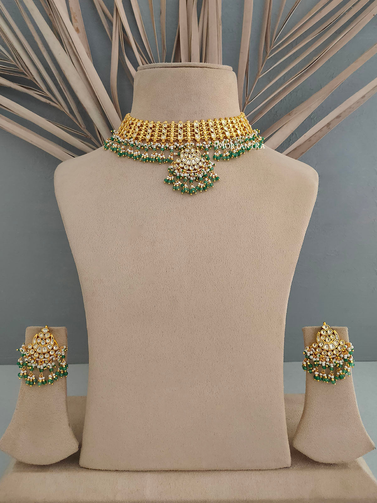 MS1739Y - Jadau Kundan Necklace Set
