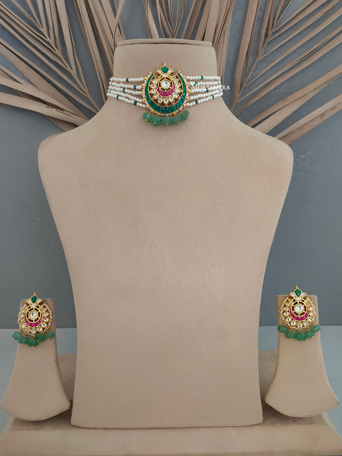 MS1751MA - Jadau Kundan Necklace Set