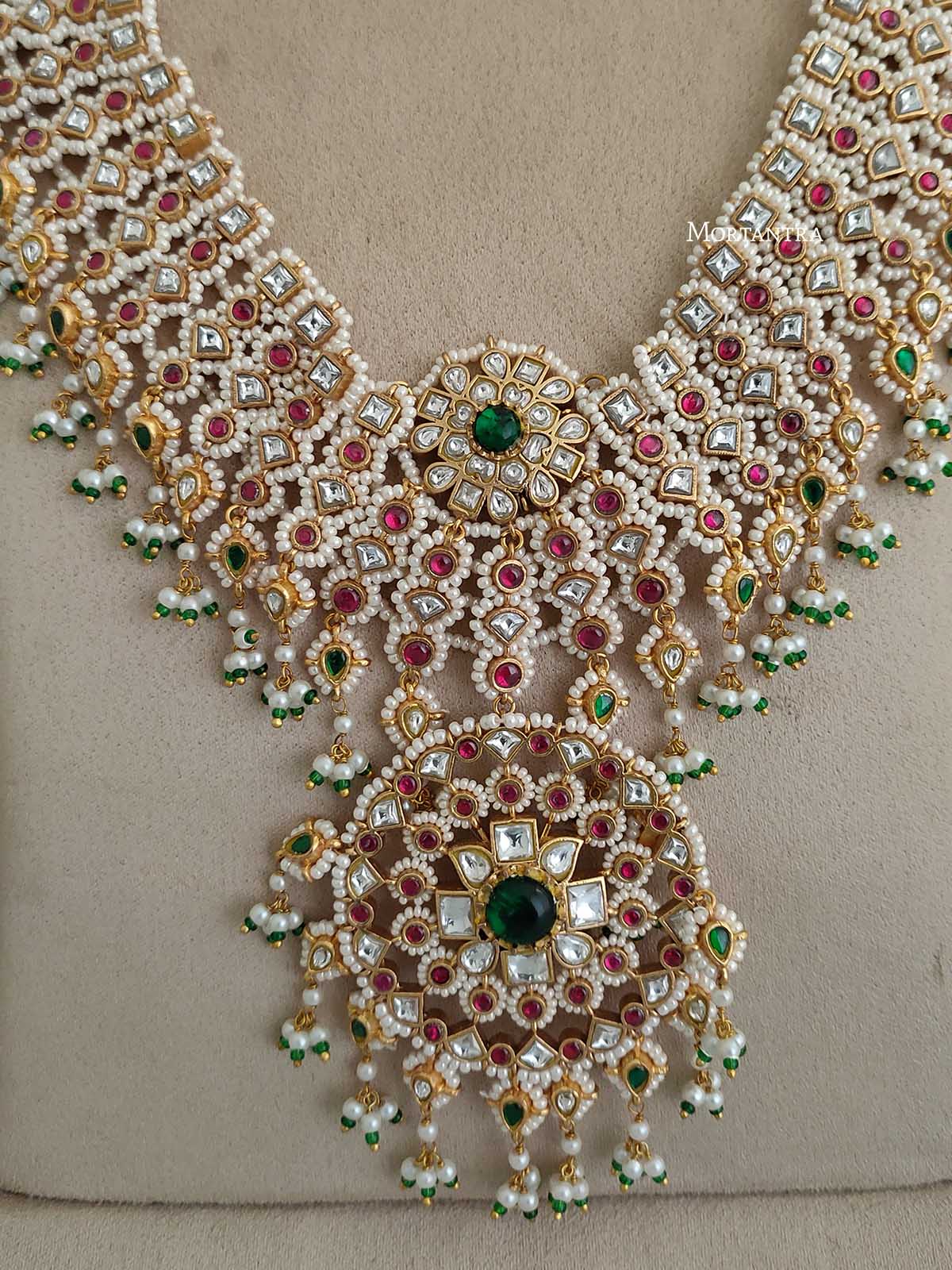 MS1769M - Jadau Kundan Necklace Set