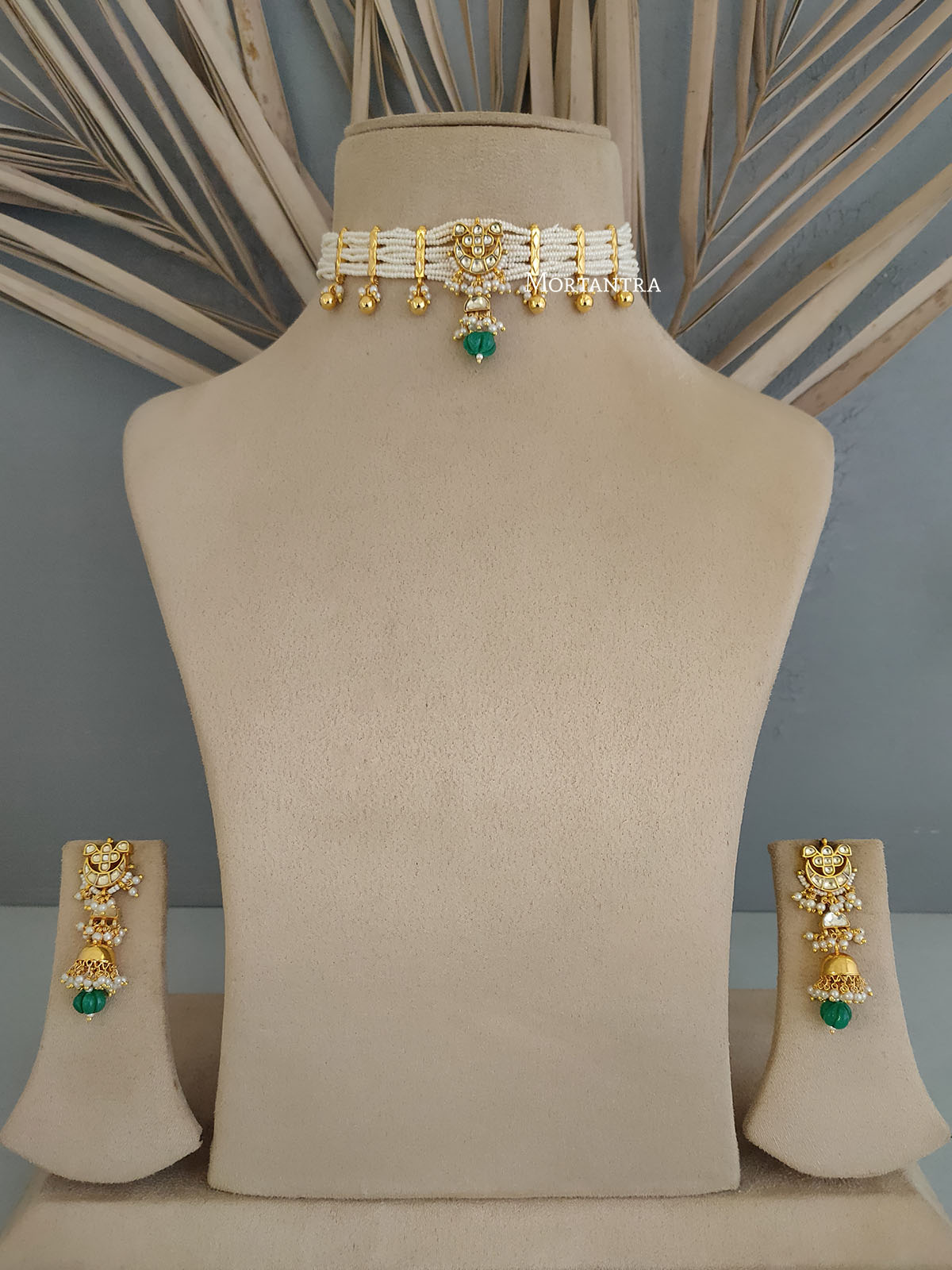 MS1770Y - Jadau Kundan Necklace Set