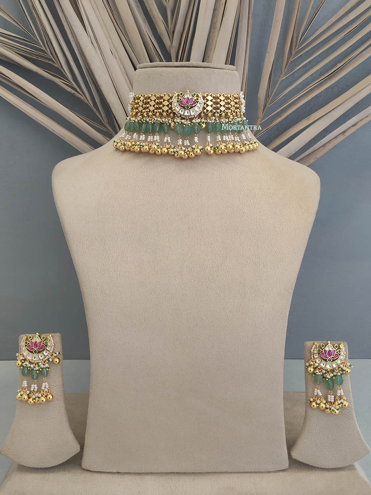 MS1777MA - Jadau Kundan Necklace Set
