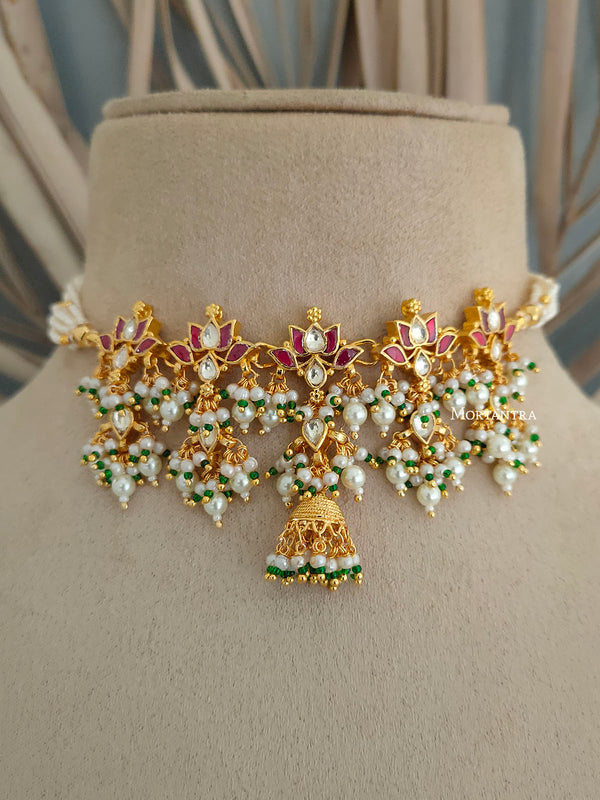 MS1783YP - Jadau Kundan Necklace Set