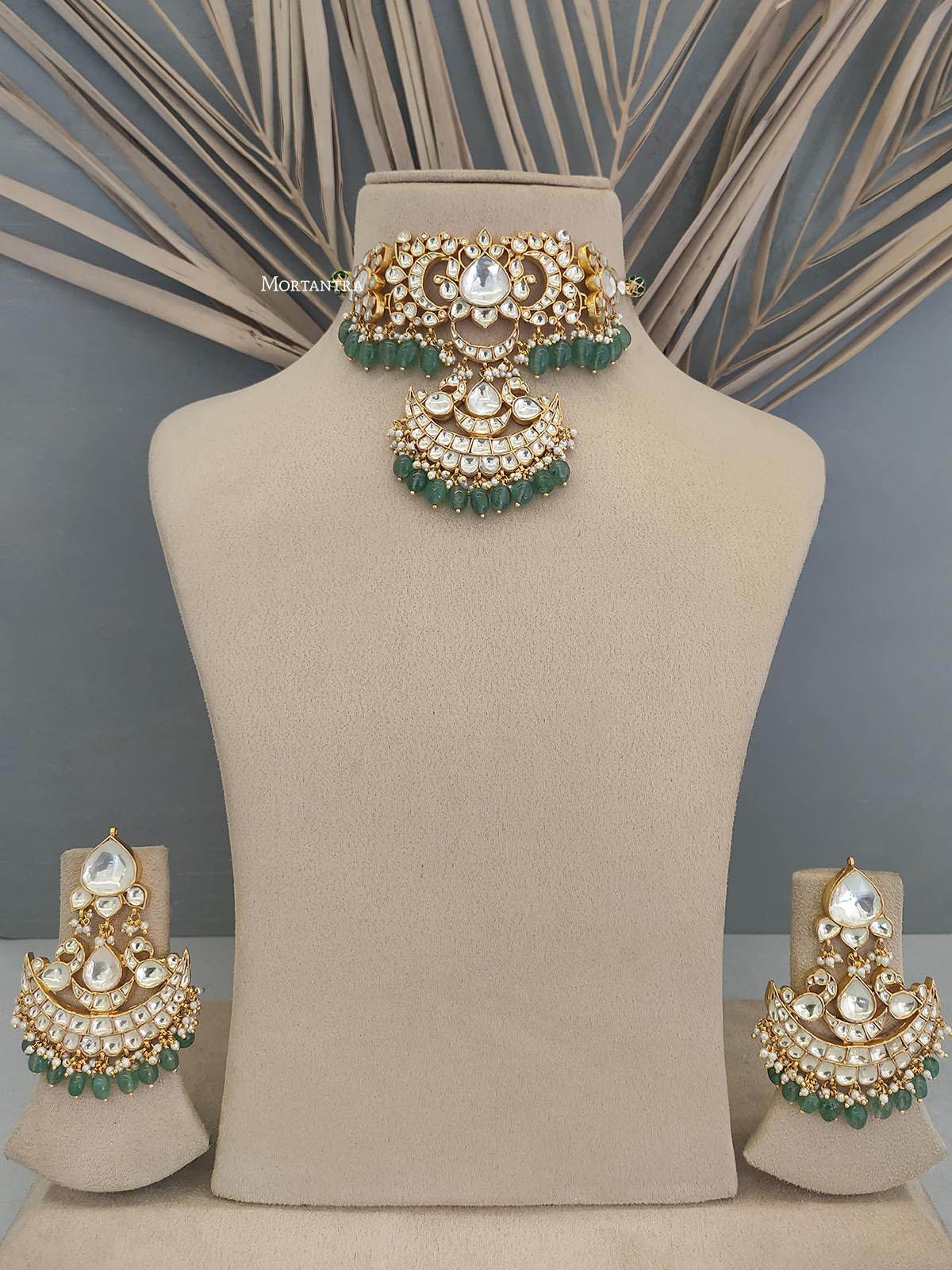 MS1854Y - Jadau Kundan Necklace Set