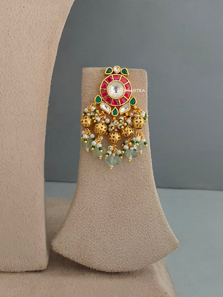 MS1859M - Jadau Kundan Necklace Set