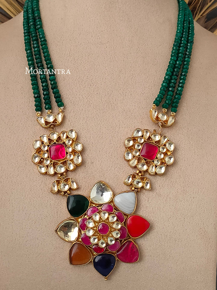 MS19 - Jadau Kundan Necklace Set