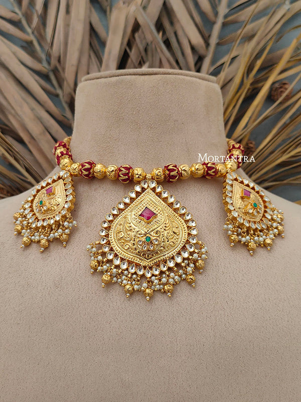 MS851 - Jadau Kundan Necklace Set
