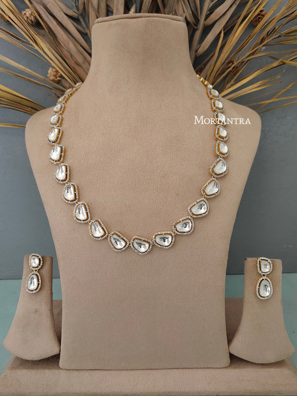 PK-S19 - Faux Diamond Necklace Set