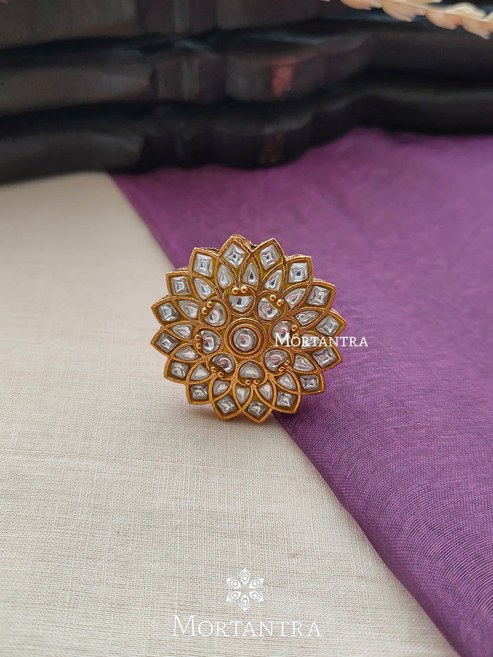 TJ-R10 - Thappa Jadau Kundan Ring