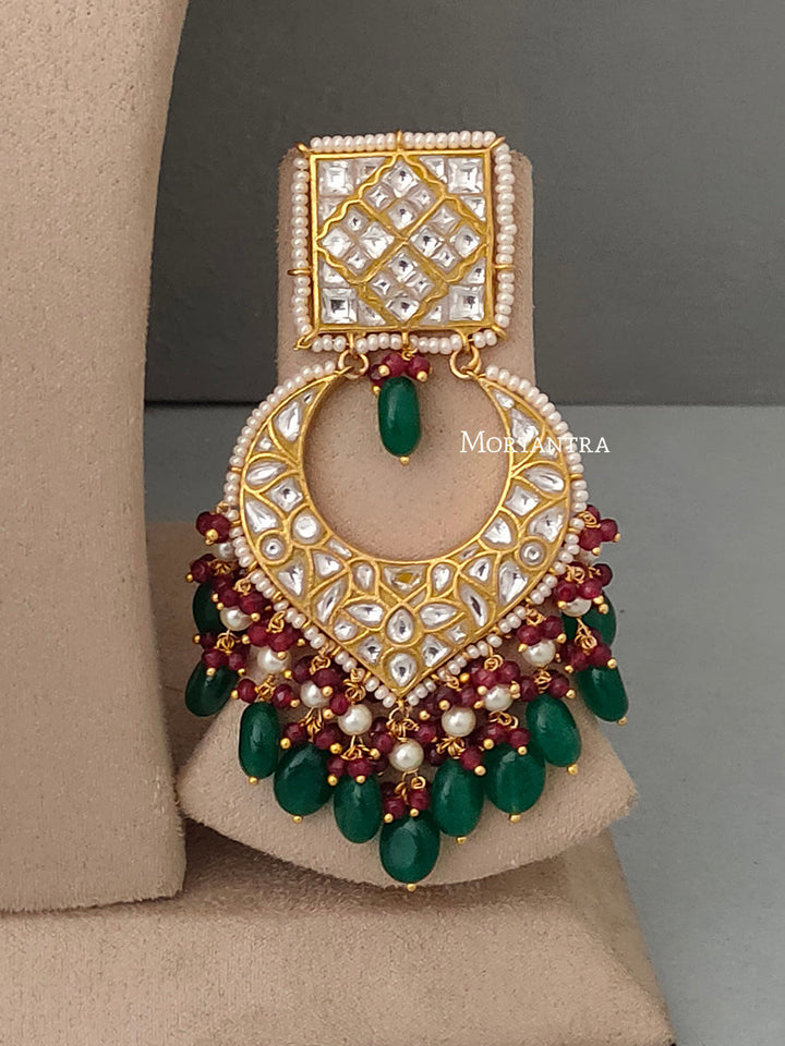 TJ-S6C - Thappa Jadau Kundan Necklace Set