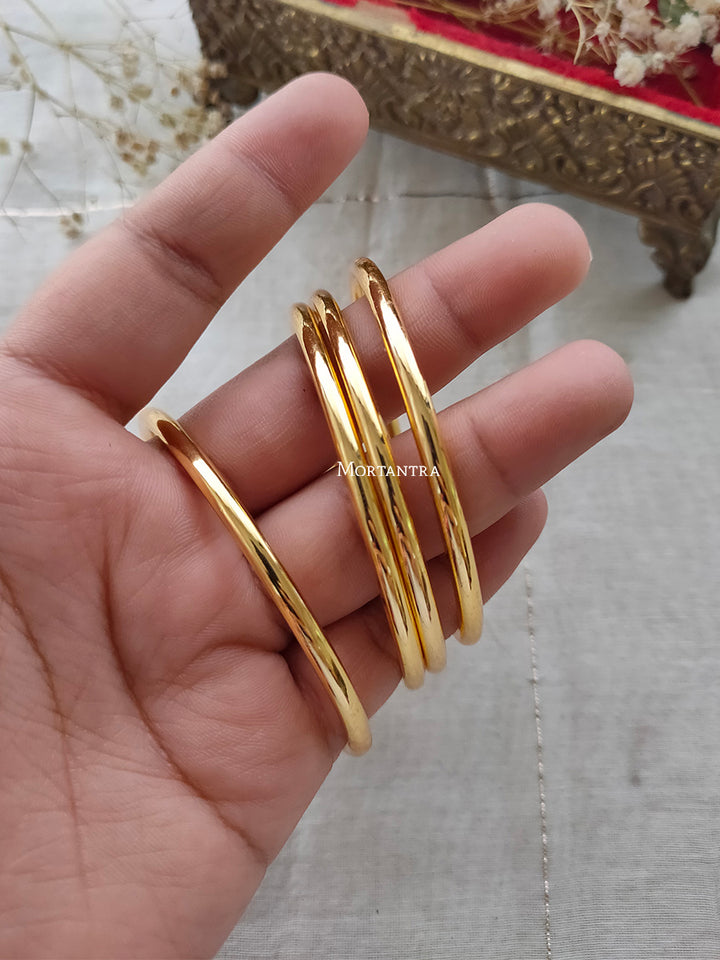 TMPBAN78 - Gold Plated Temple Bangles